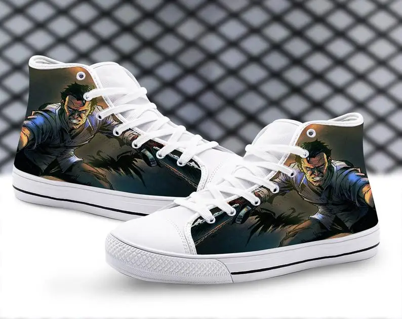 

The Evil Dead Custom High Tops, Mens Womens Designer Leisure Sneakers Men Casual Canvas Shoes