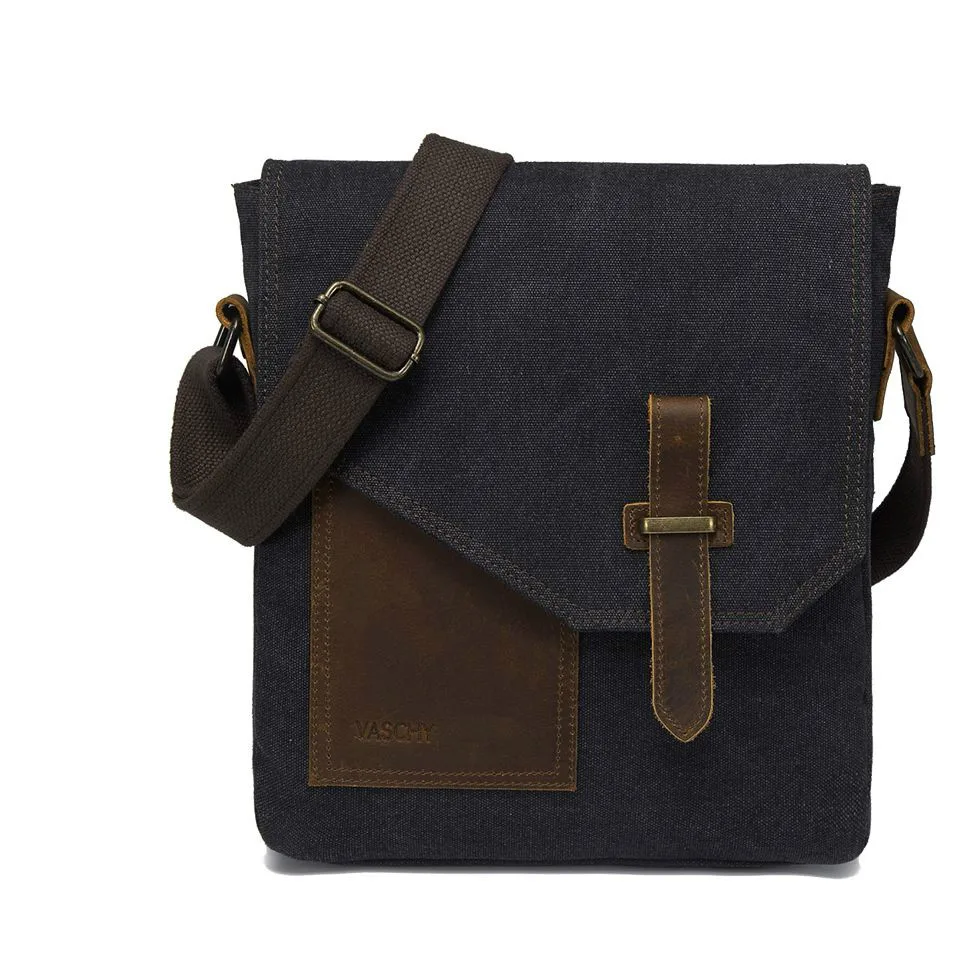 Легкая нестандартная Мужская маленькая сумка мессенджер винтажная