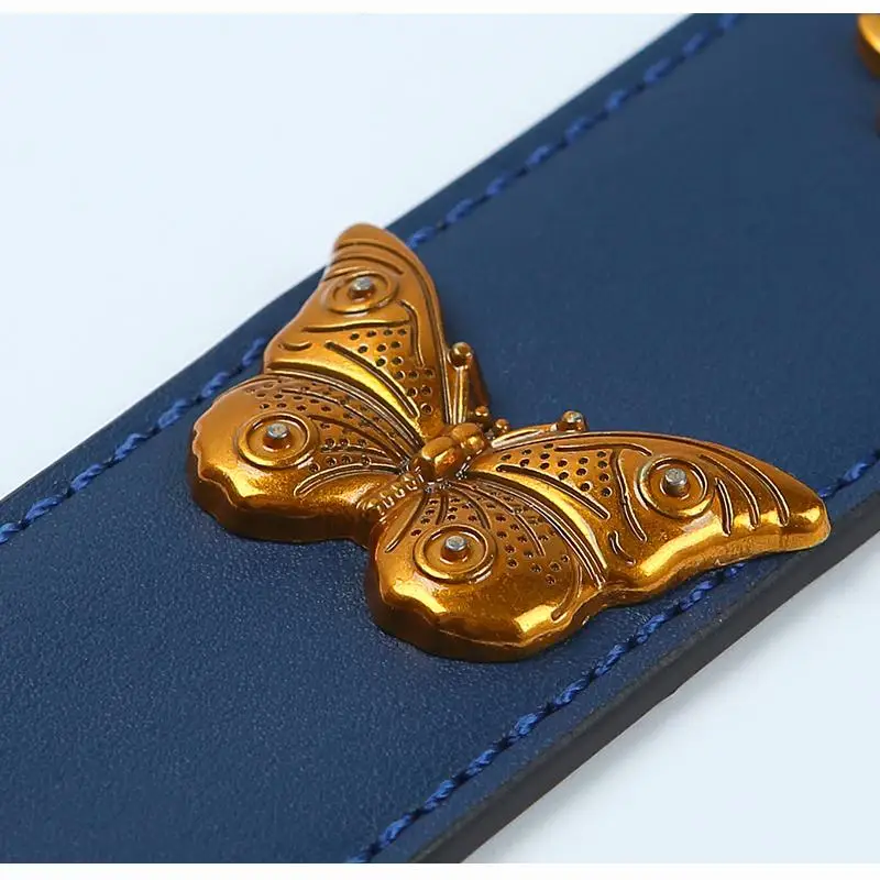 

New Fashion Butterfly Rivet Bag Strap Adjustable Handbag Belts High Quality Pu Leather Shoulder Bag Straps Replacement Bags Belt