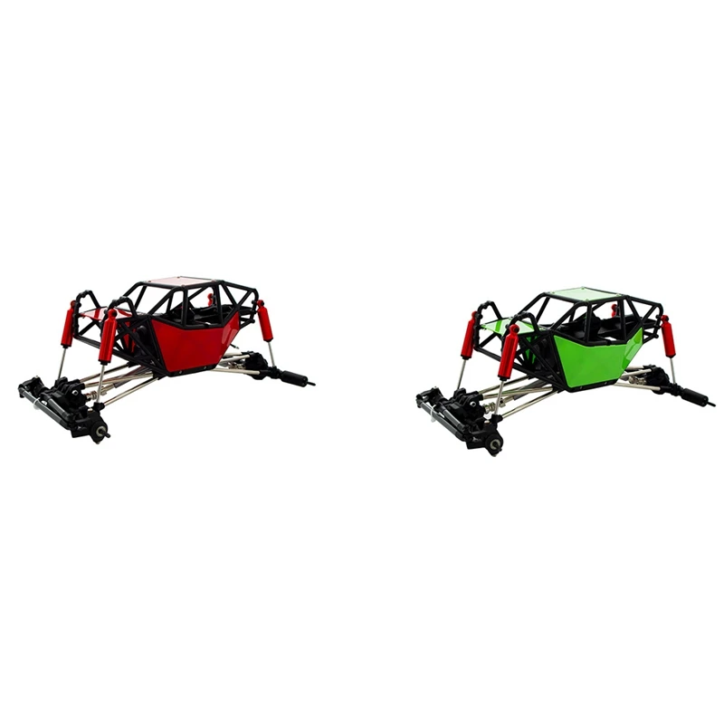 

310mm Wheelbase Rock Buggy Chassis with Tube Roll Cage for 1/10 RC Crawler Car Axial SCX10 90046 Traxxas TRX4