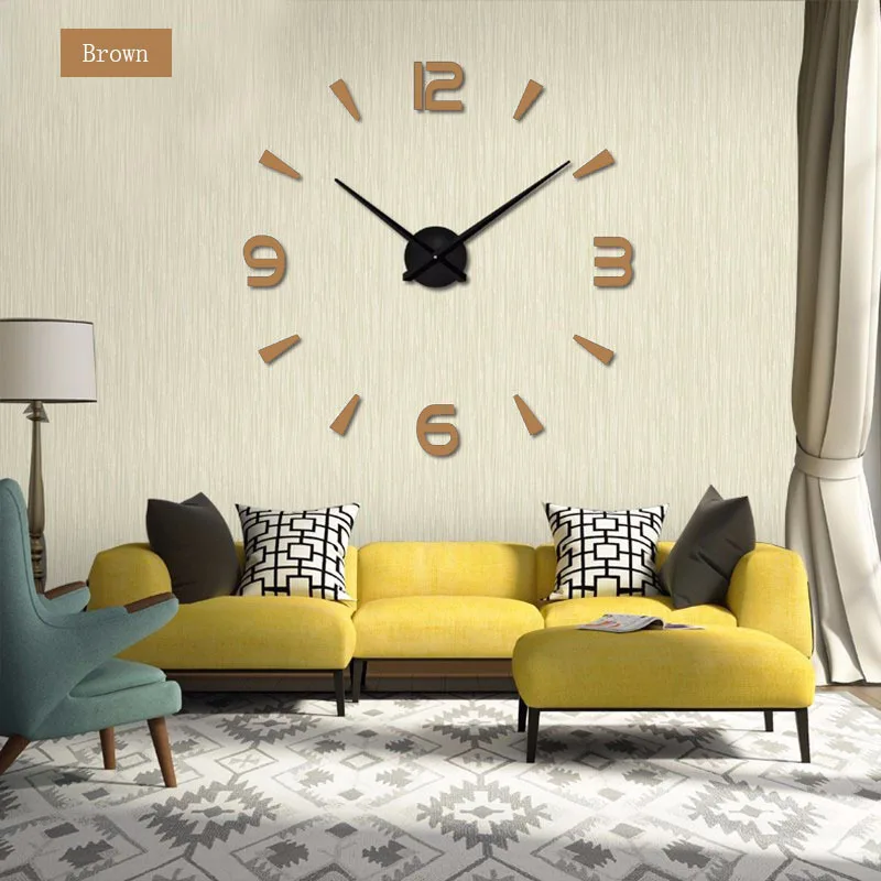 Super Large 1 M Creative Diy Wall Clock Living Room Art 3d Classic Acrylic 052 | Дом и сад