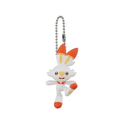 Bandai Gashapon Покемон меч щит Аниме фигурки брелок игрушки Пикачу мыл скорбанни