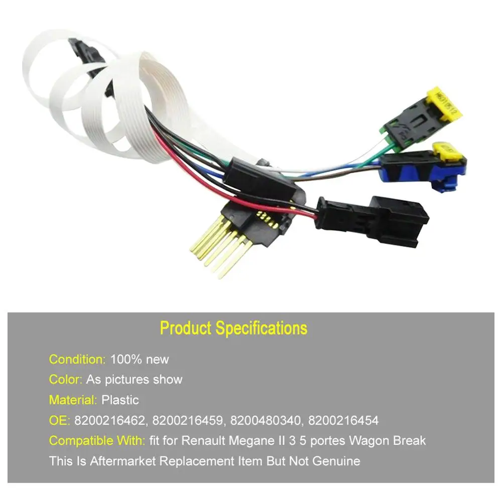 OLOMM Repair Wire Cable Clock Spring Spiral Tool Fit for Renault MEGANE 2 MK ll Wagon 2002-2016 8200216462 8200216459 | Автомобили и
