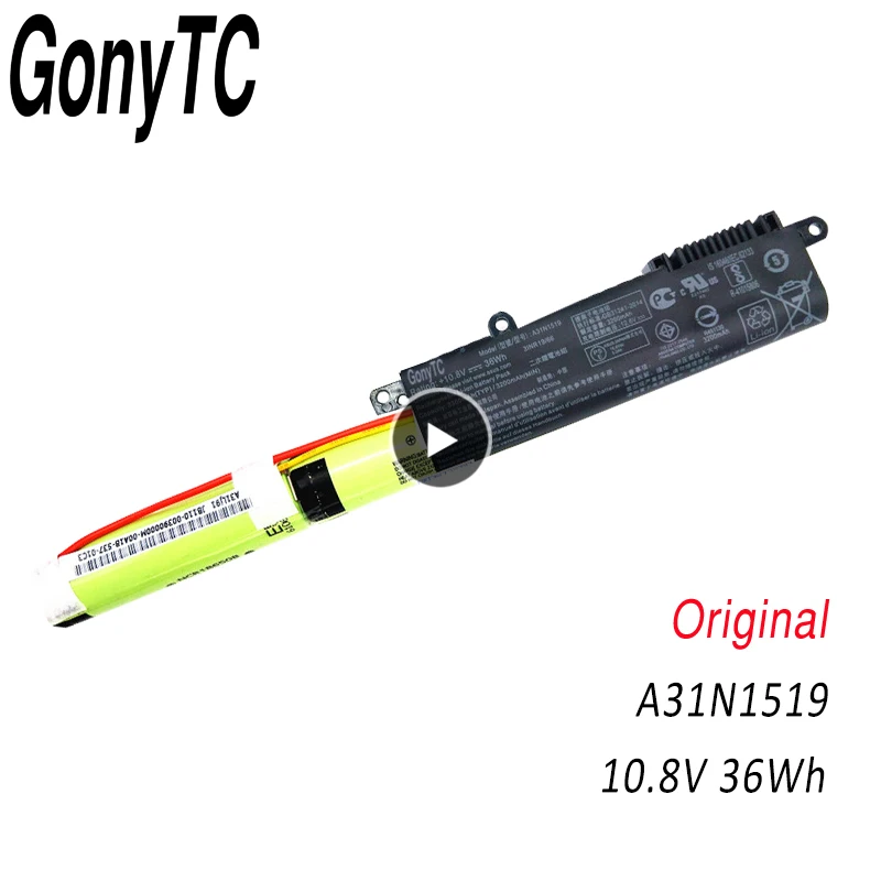 GONYTC оригинальный A31N1519 Аккумулятор для ноутбука ASUS F540SC X540LJ F540UP7200 X540S R540L X540SA R540LA