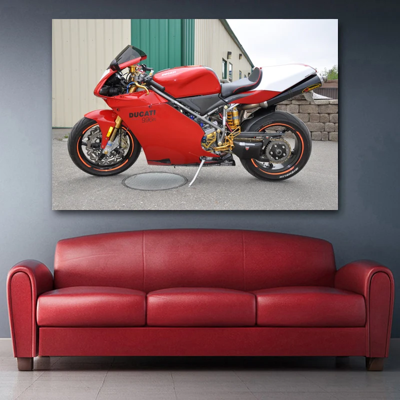 Постеры и принты на холсте DUCATI 996 для мотоцикла супербайка мускулов мотоциклов
