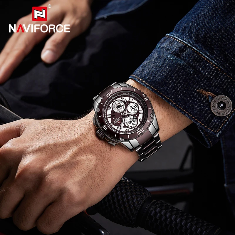 

NAVIFORCE Luxury Mens Watches Military Sport Multifunction Quartz Wristwatch Men Fashion Wild Waterproof Clock Relogio Masculino