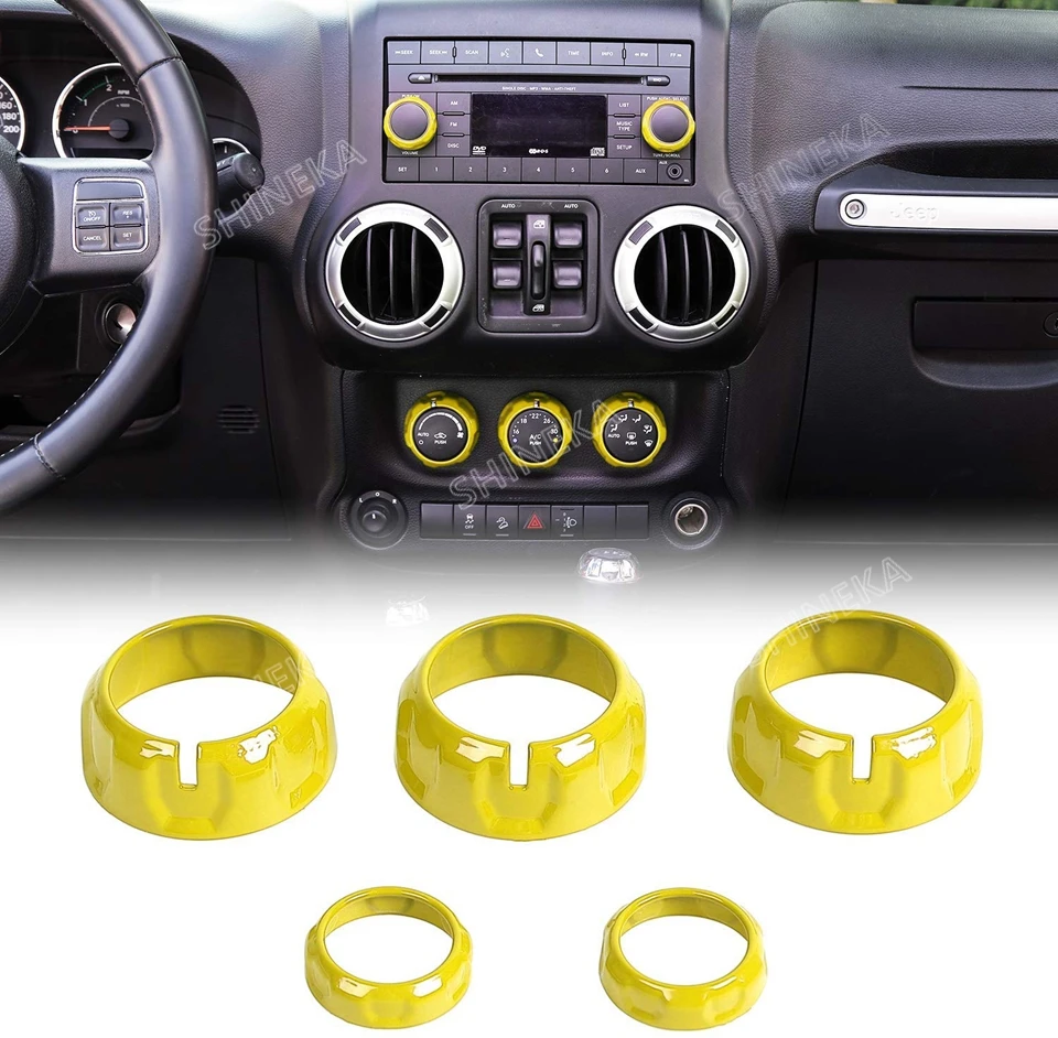 Внутреннее литье Кондиционера Переключатель CD кнопка ручка для Jeep Wrangler JK JKU 2011- компас 2010- Патриот 2011