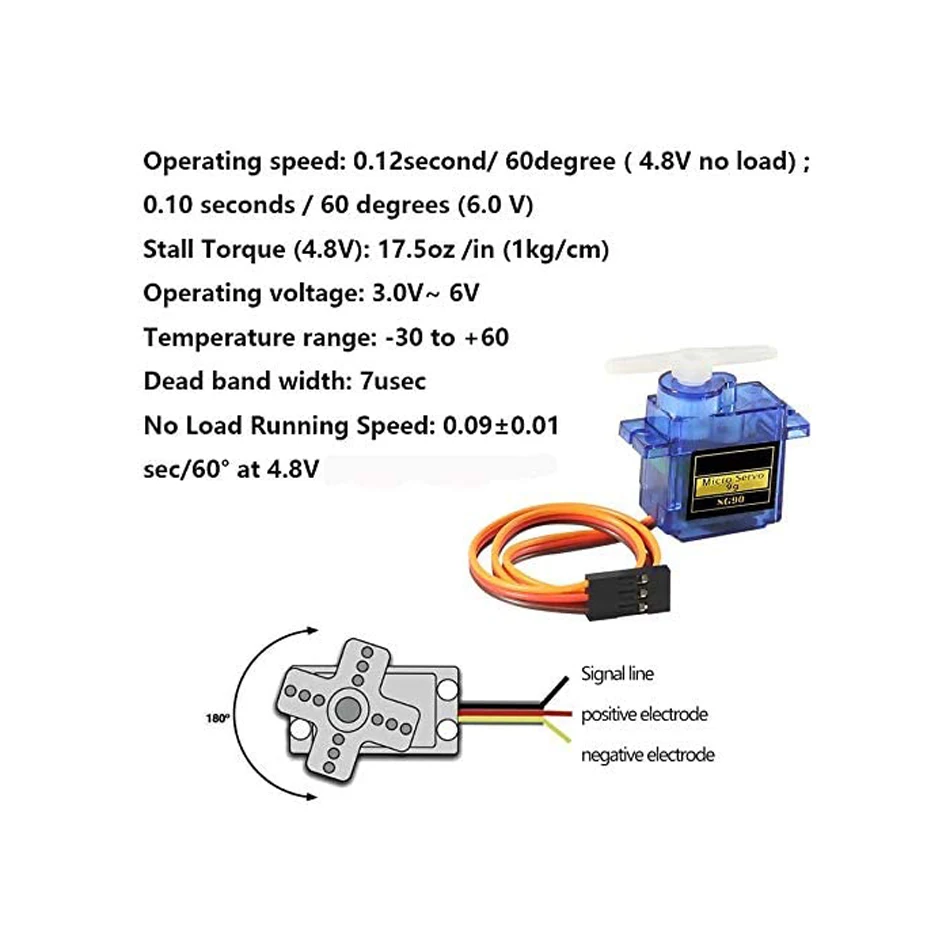 sg90 9g микро серводвигатель мини