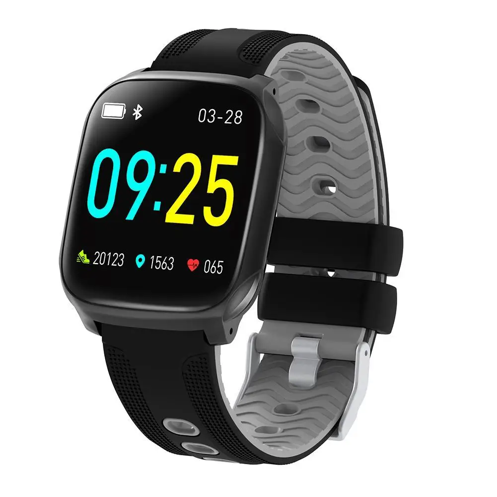 Смарт-часы водонепроницаемые пульсометр кровяное давление браслет спортивный