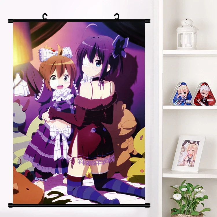 Аниме Chuunibyou Demo Koi ga Shitai! Тогаши Юта таканаши Рикка наклейки на стену панно