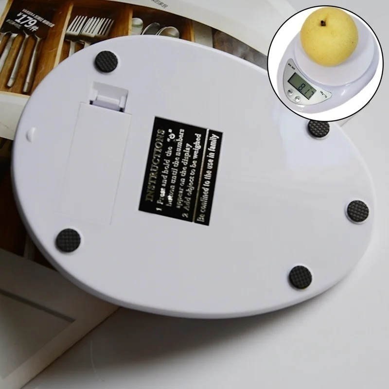 Цифровые весы 5 кг/1 г почтовая кухонная пищевая диета граммы унций фунт 5000