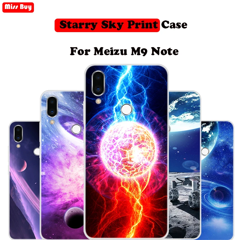 Чехол для Meizu M9 Note силиконовый мягкий чехол 9 Note9 сотового телефона s тонкий с