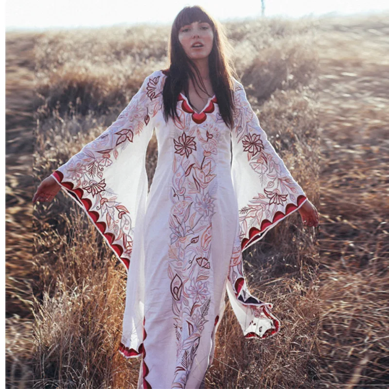 Женская накидка Boho летние платья Пляжная верхняя одежда туника Длинные бикини