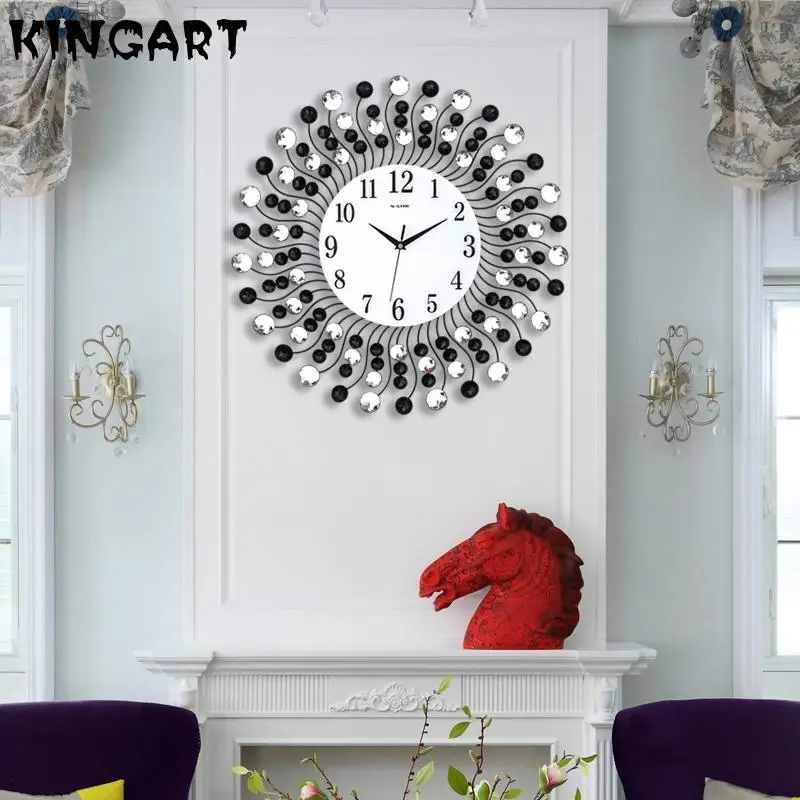 Современные дизайнерские настенные часы для гостиной 3d Роскошные