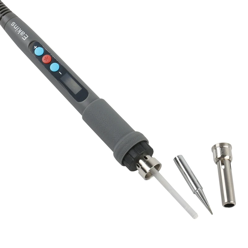 Электрический паяльник с регулируемой температурой 220 В 90 Вт цифровым ЖК