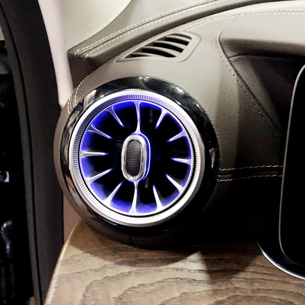 

front turbine outlet air conditioner for mercedes benz e class w213 atmosphere light 64 color car exhaust Ambient Light