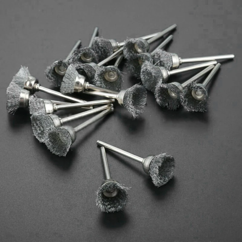Щетки из нержавеющей стали с хвостовиком 3 мм 60 шт./компл. электрическая