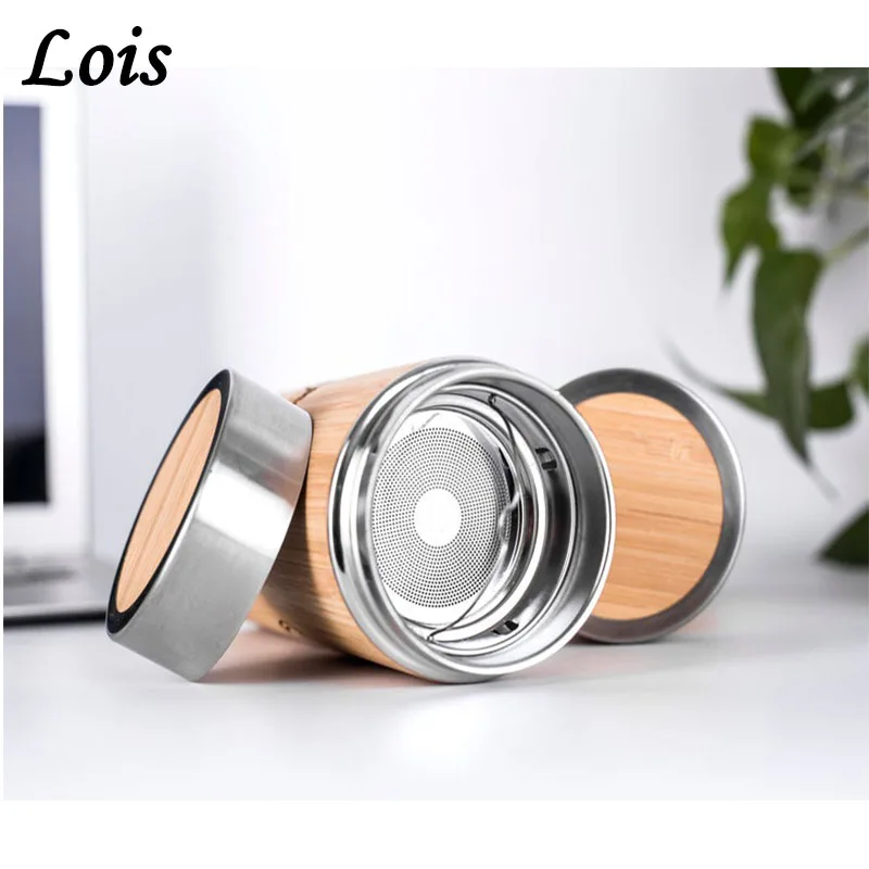 Деревянный бамбуковый термос чашка Персонализированная бутылка для воды