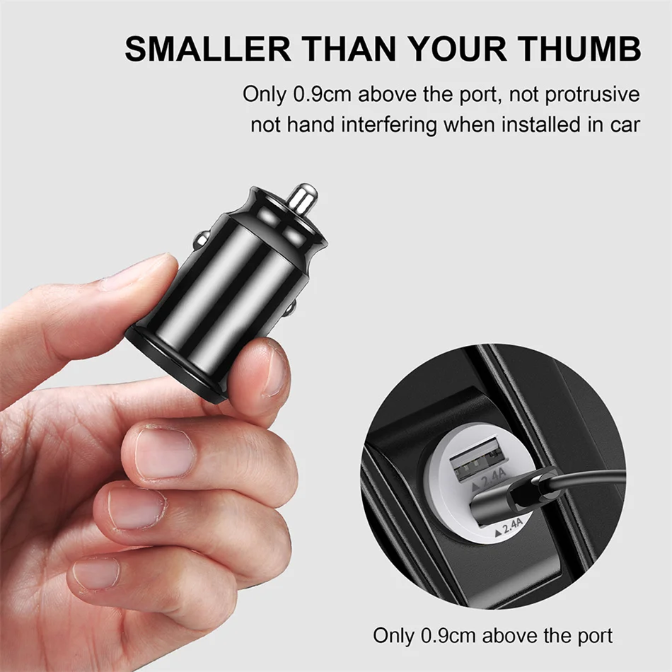 lovebay dual usb car charger for mobile phone tablet gps 4 8a fast charger car charger car usb phone charger adapter in car free global shipping