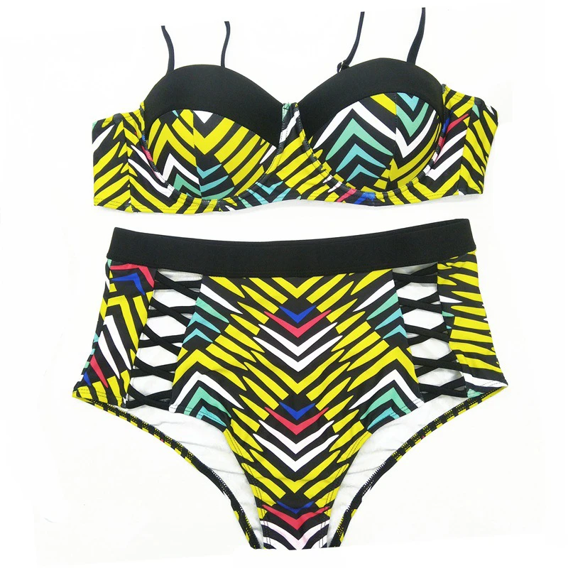 Большой Размеры купальник толстые 4XL Высокая талия Купальник Плюс большой грудью