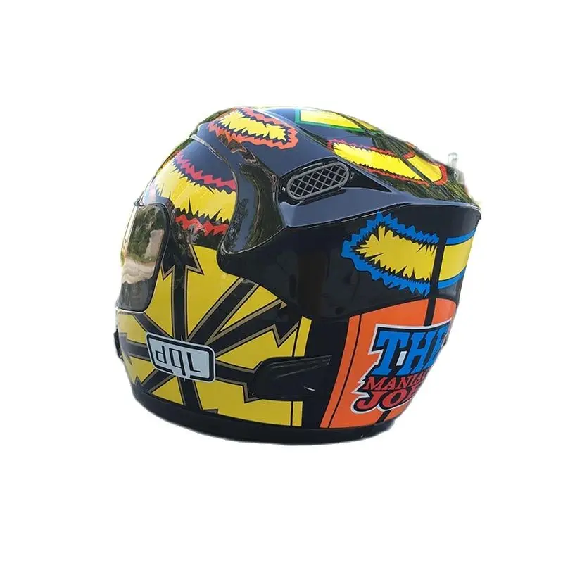 Крутое Новое поступление мотоциклетный шлем на все четыре сезона лицо оболочка