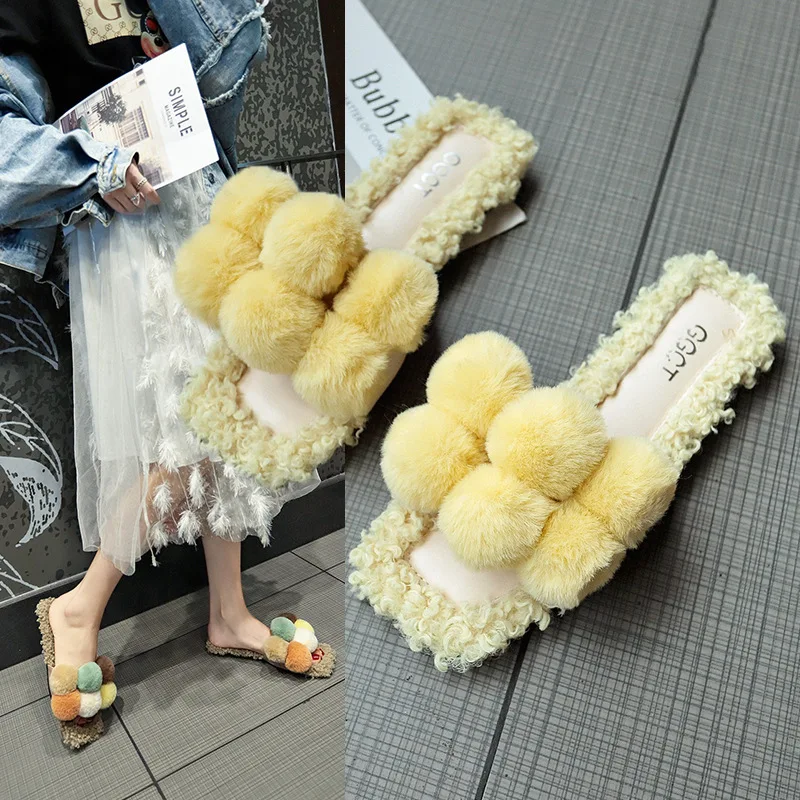 Флисовые Тапочки для женщин коллекция 2019 года сезон осень-зима новая Корейская