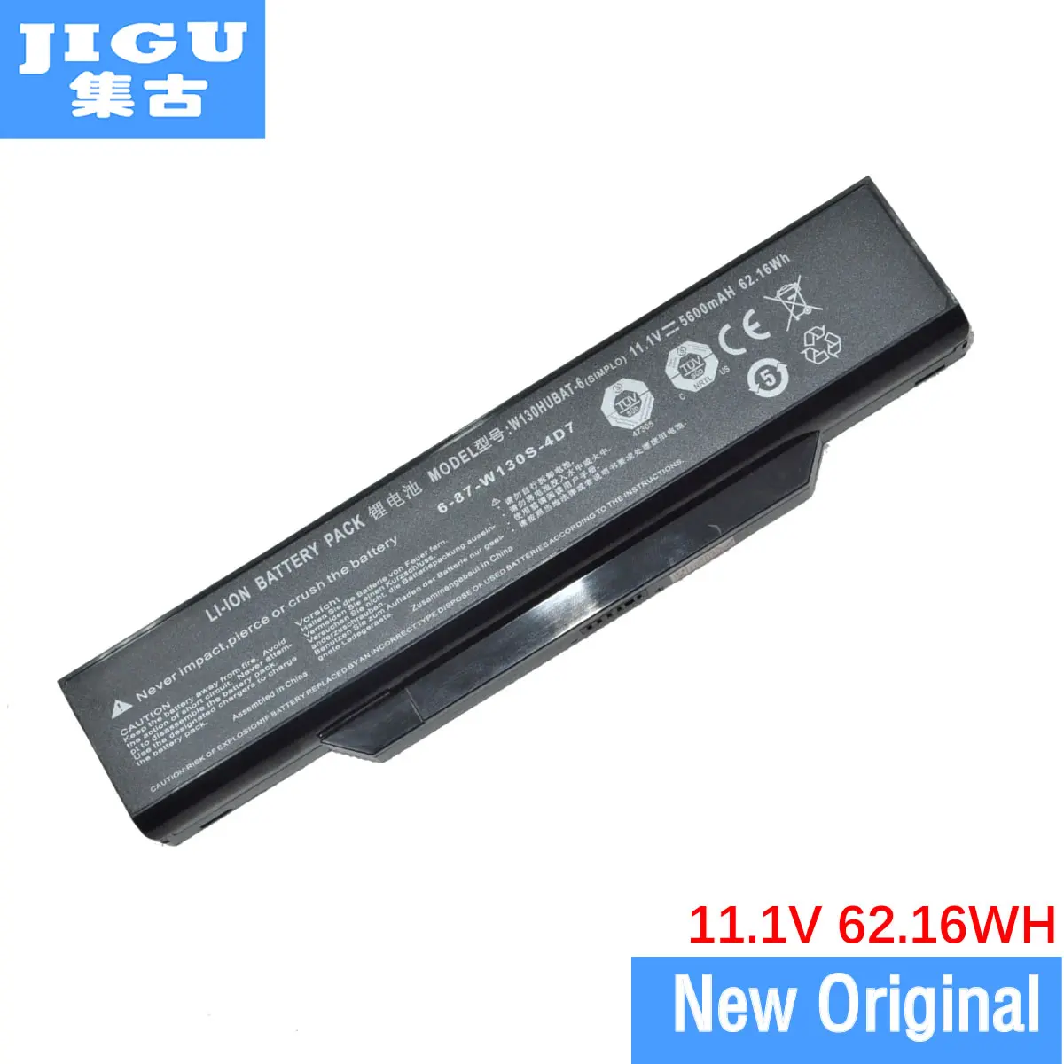 JIGU 11 1 V 62.16WH оригинальный W130HUBAT 6 87 W130S 4D7 Аккумулятор для ноутбука CLEVO W130EV W130EW W255CEW