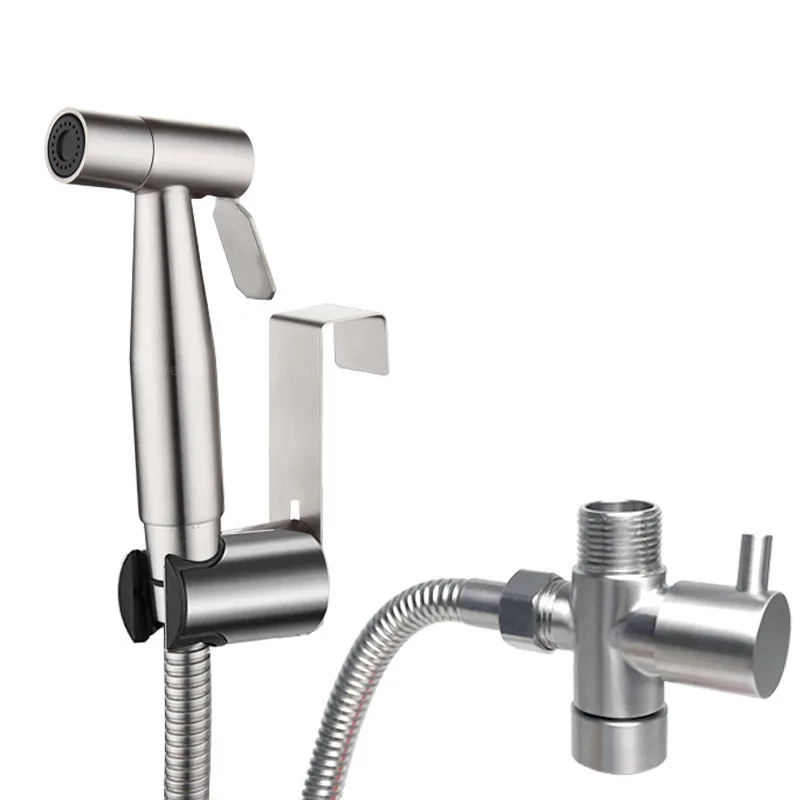 

American Standard women's washer set 304 stainless steel 7 / 8 water separator toilet spray gun nail free hanging seat set