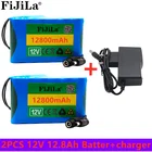 Портативный супер 12V 12800mah батарея Перезаряжаемые комплект литий-ионный батарей емкости DC 12,6 v 16Ah IP камеры видеонаблюдения монитор + зарядное устройство