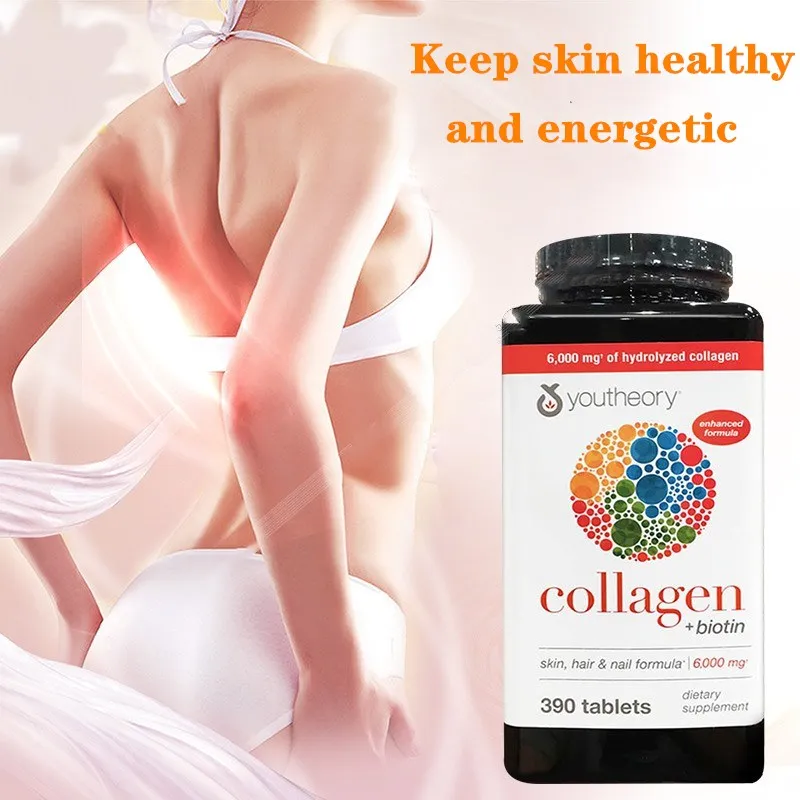 U.S.A Youtheory Collagen Tablets Contain 18 Kinds Of Amino Acids Supplement Vitamin 390 Tablets