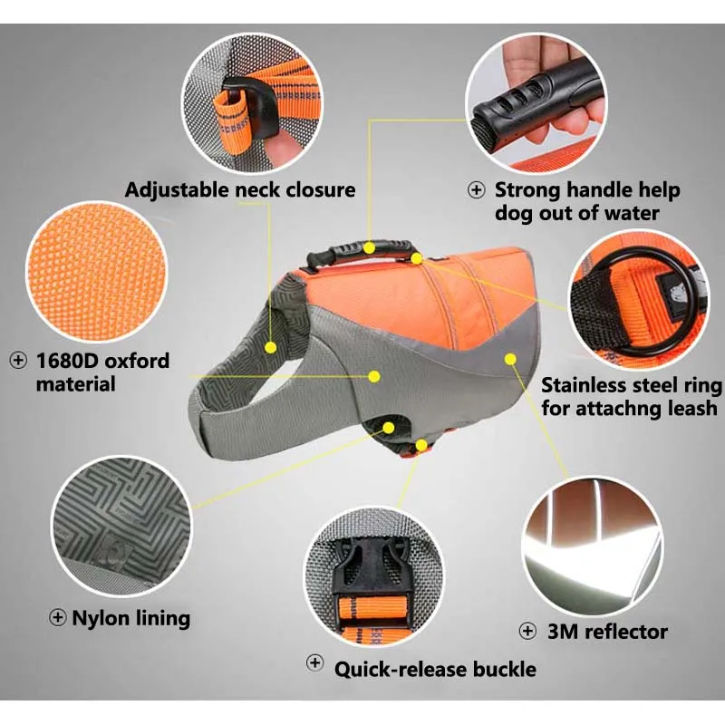 Truelove спасательный жилет для собак летний серфинга одежда плавания регулируемое