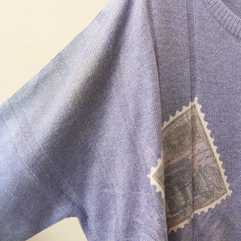 Повседневные свитера размера плюс весенне-осенние женские модные свободные