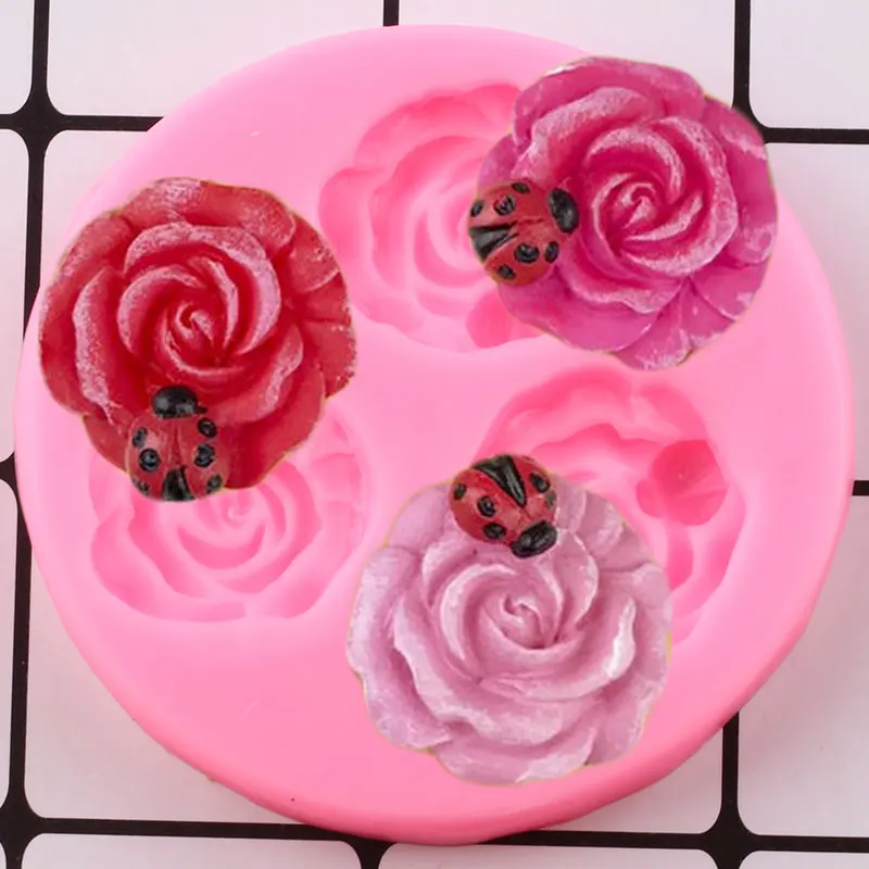

Роза силиконовые формы в виде цветка на свадьбу Топпинг для кексов инструменты для украшения тортов из мастики мыло полимерной глины шоколадные конфеты формы для мастики