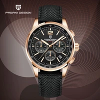 pagani design 2022 mens watches gold luxury sports men quartz wristwatches chronograph sapphire glass carbon fiber strap clock