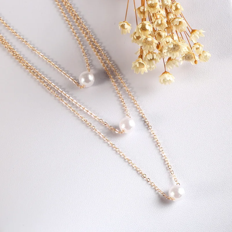 Модное многослойное ожерелье из жемчуга bisuteria collana эстетическое ювелирное