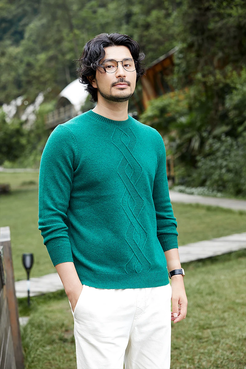 

Zhili Men's Original Basic 100% Wool Winter Pullover Sweater