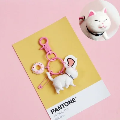 

2020 New Lovely Resin Animal Pet Dogs Key Ring Schnauzer Welsh Corgi Keychains Gift For Woman Jewelry Key Chain For Dog Lover