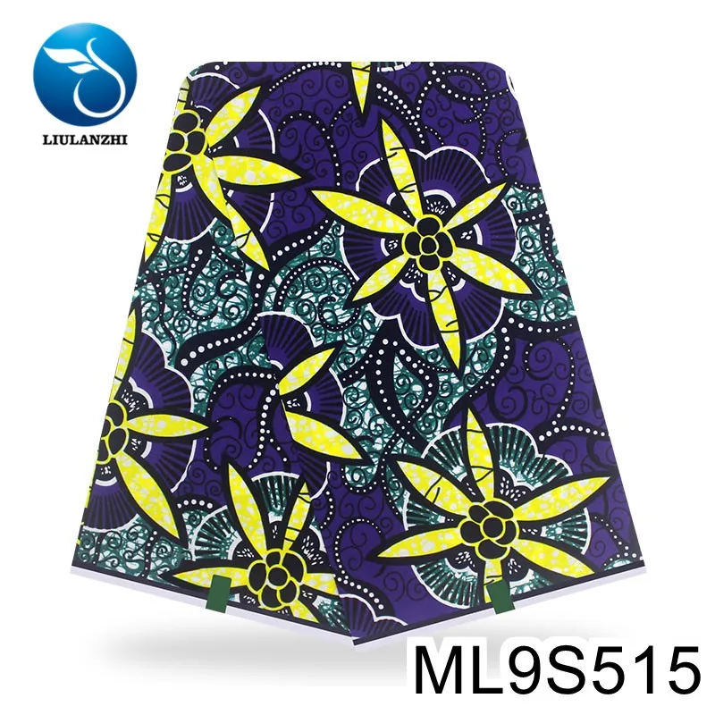 

LIULANZHI wax nigerian ankara 6 yards wax prints 100% african fabric wax guaranteed ML9S508-27
