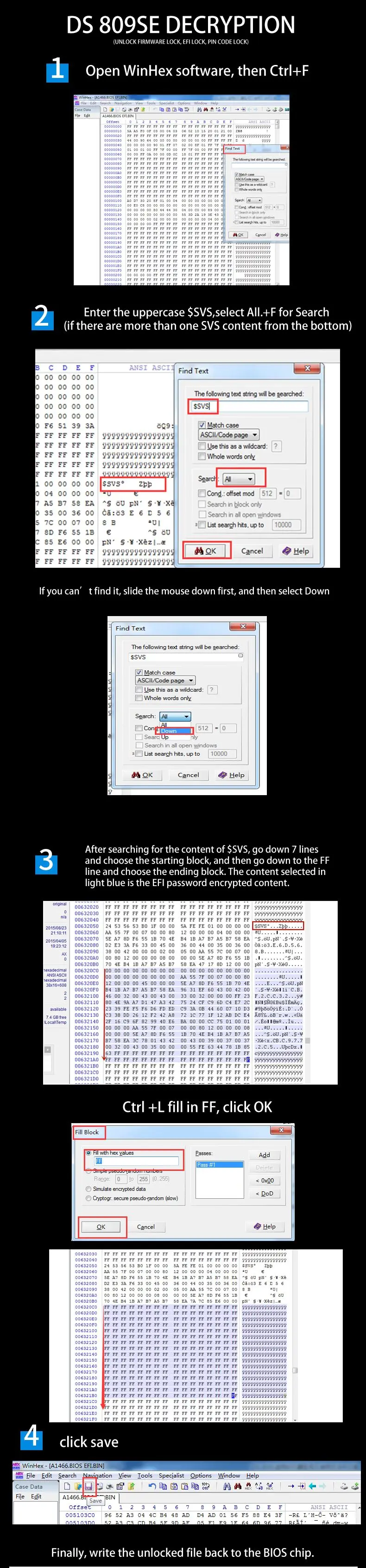 

DS-809SE EFI (Extensible Firmware Interface) Unlocking Tool