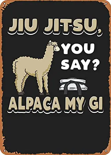 

Alpaca My gi Brazilian Vintage Look Metal Sign Patent Art Prints Retro Gift 8x12 Inch