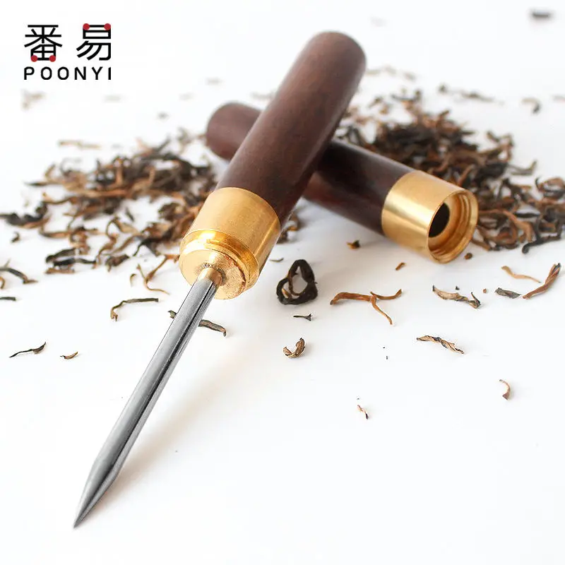Игла для чая нож черное дерево палисандр нержавеющая сталь конус аксессуары Пуэр