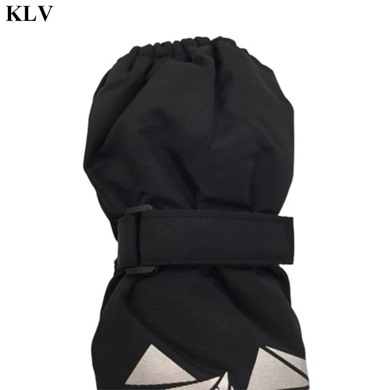 Варежки детские зимние Непродуваемые с геометрическим принтом | Детская одежда и