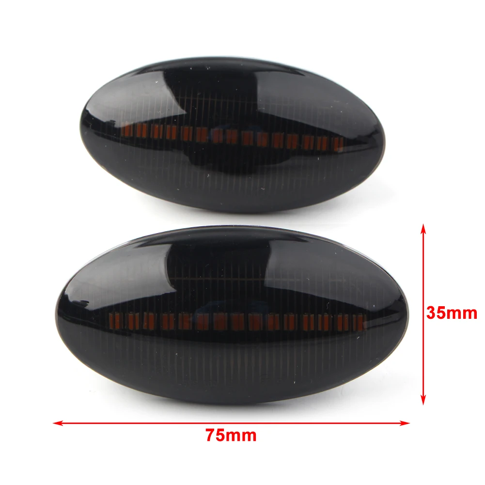 2 шт. автомобильный светодиодный динамический боковой габаритный указатель