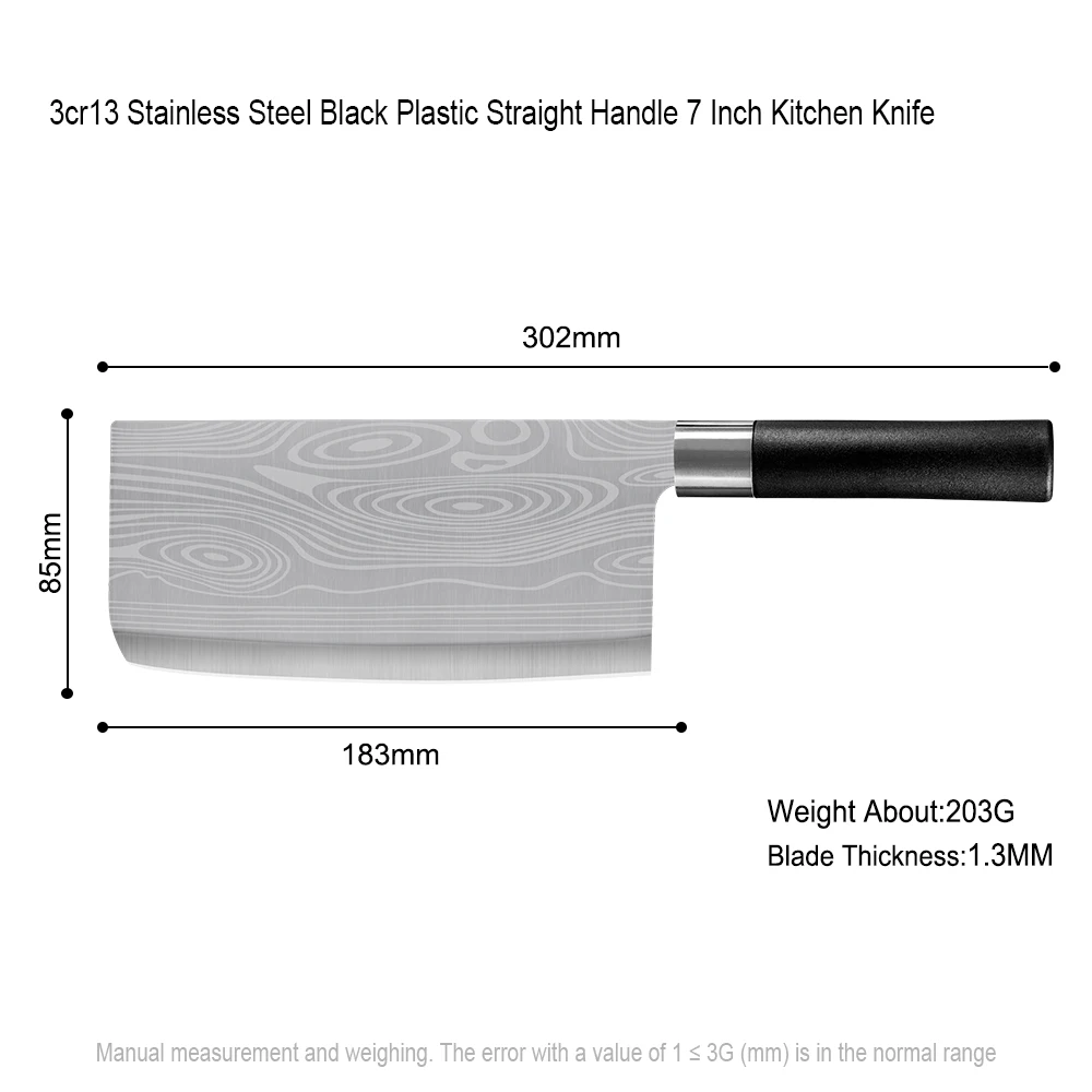Кухонный нож шеф-повара 3CR1 3 кухонные ножи из нержавеющей стали китайский