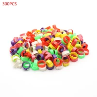 300pcs 16mm poultry foot ring chicken duck goose birds feeding supplies 6 colors