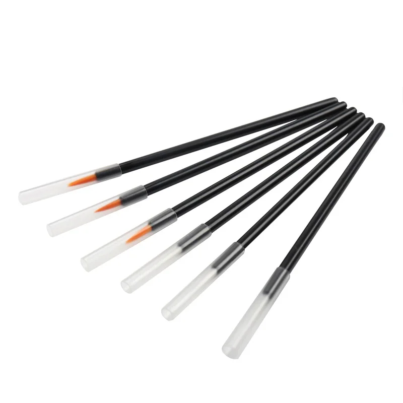 

100pcs Disposable Eyeliner Brushes Individual Applicator Superfine Fibre Swab Eye Liner Liquid Wand Eye Liner Professional Brush