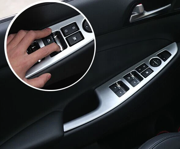 Для hyundai Tucson 2016 2018 АБС пластик жемчуг хромированный для внутренней двери окна