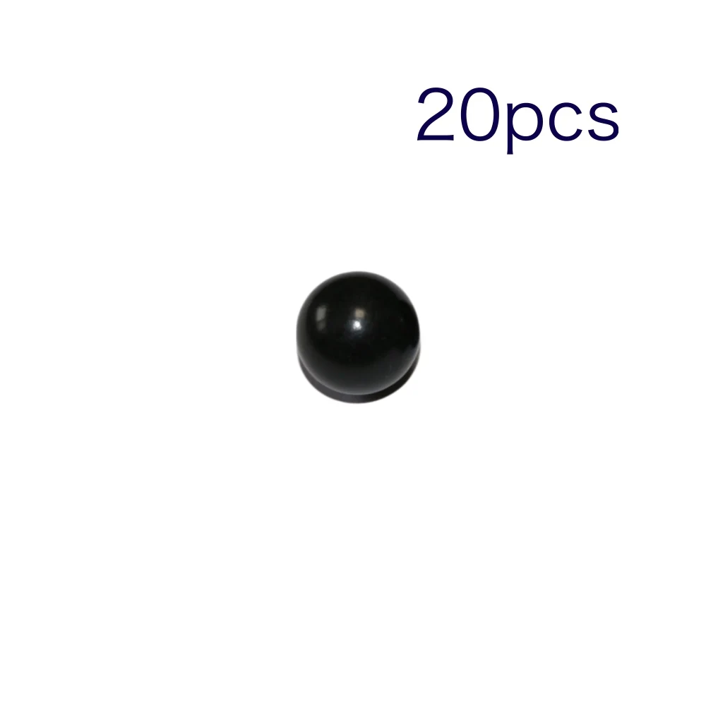 

15mm 20pcs Delrin Polyoxymethylene (POM) /Celcon Solid Plastic Bearing Balls Custom Made In Black