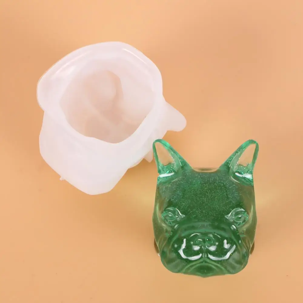 Силиконовая форма в виде французского бульдога большой средний маленький размер