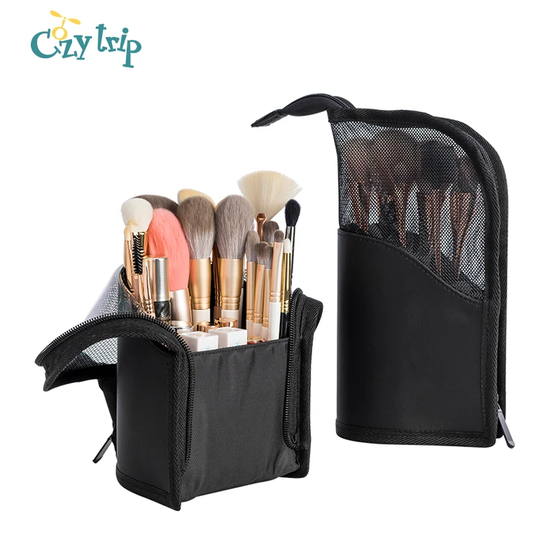 Дорожный держатель для кисточек макияжа пыленепроницаемый Пенал-органайзер